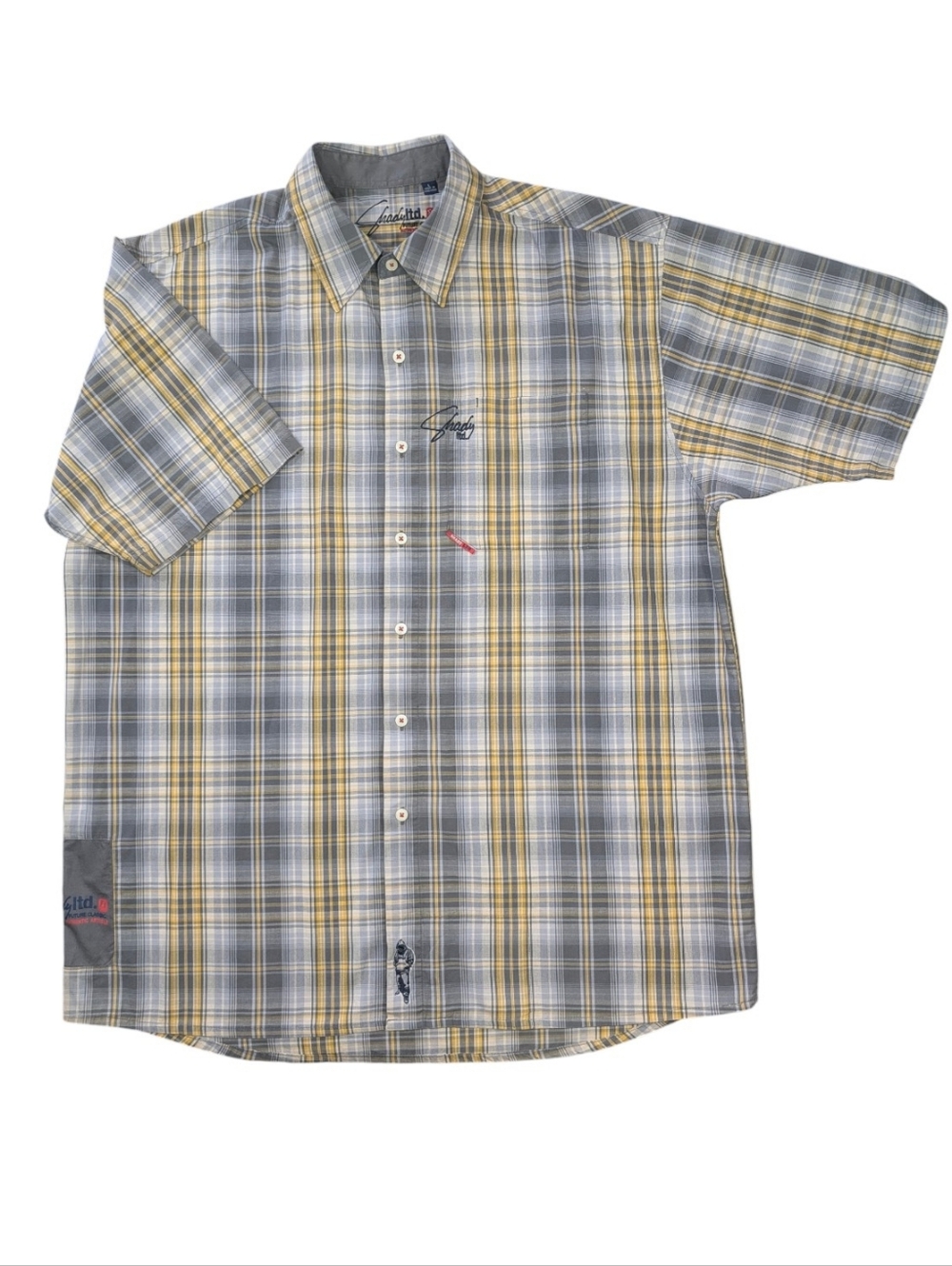 Vintage Y2K Shady LTD Future Classic Eminem Cotton Plaid Button Up Shirt. Large